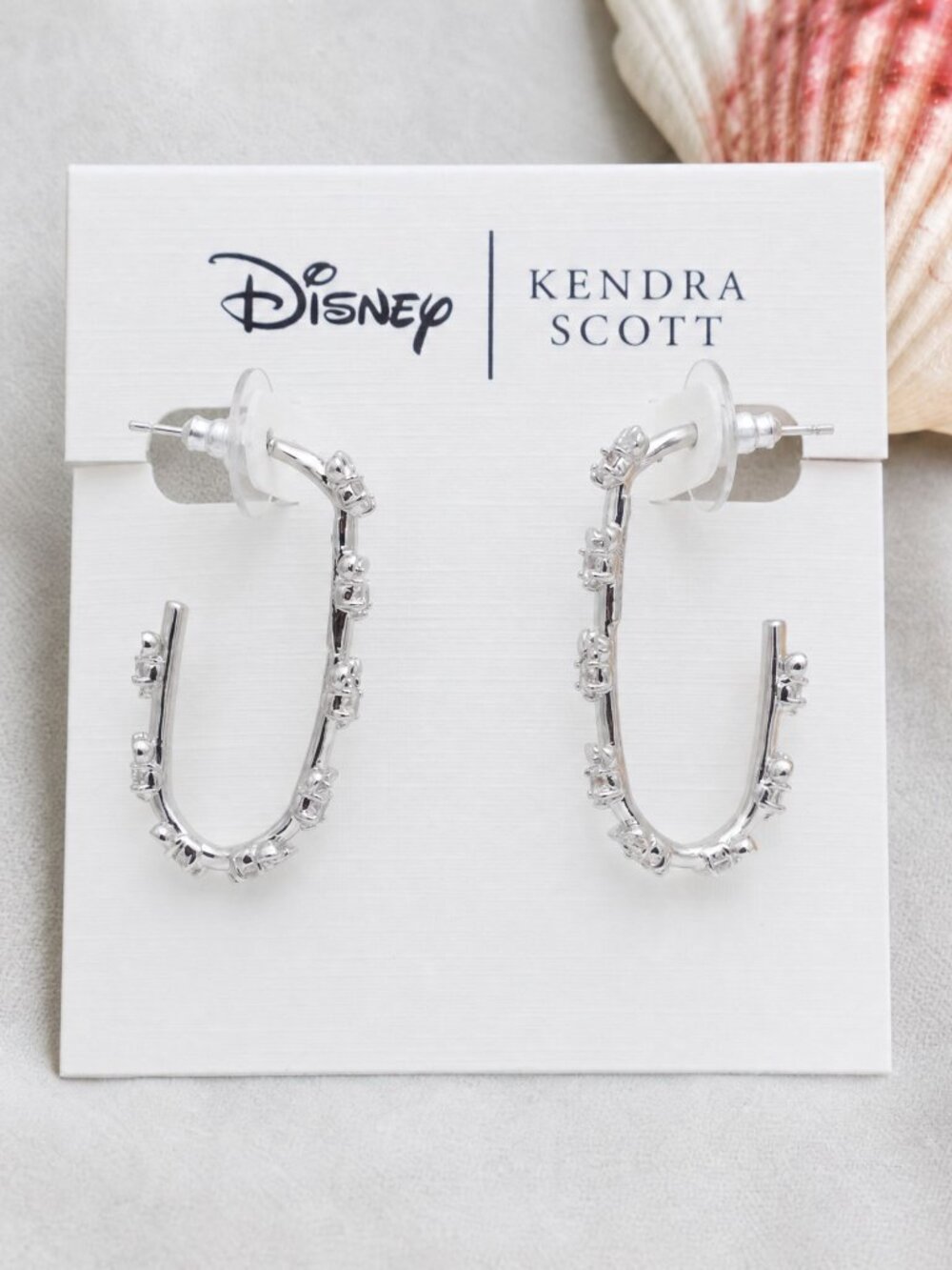 KENDRA SCOTT Disney Mickey Minnie Silver Hoop earrings